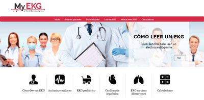 captura de pantalla del website https://www.my-ekg.com/