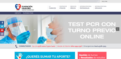 captura de pantalla del website https://www.fundacionfavaloro.org/